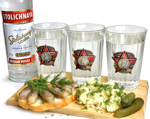 Подарочный набор стаканов Красная Армия