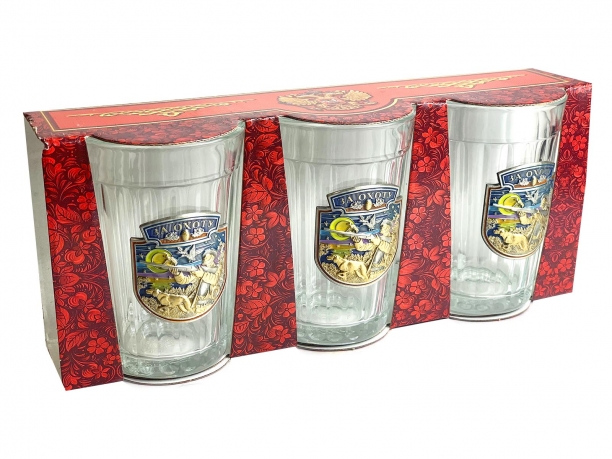 Сувенирно-подарочный набор стаканов Охота