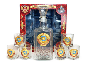 Подарочный набор для алкоголя для патриотов СССР