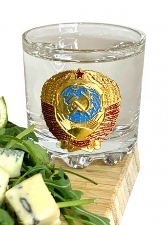 Набор стопок Советский герб в подарочной упаковке