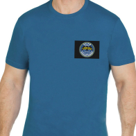 Надежная хлопковая футболка с вышивкой Военная Разведка