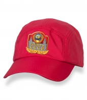 Надежная красная кепка с термотрансфером Рожден в СССР