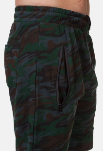 Надежные темно-зеленые шорты с нашивкой СССР - купить в розницу