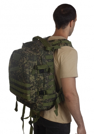 Надёжный военный рюкзак (русский камуфляж "Цифра") - оптом и в розницу