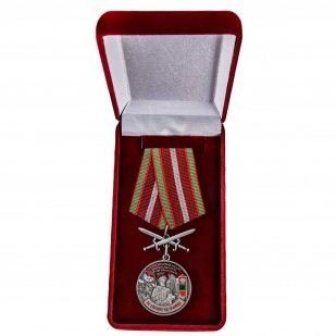 Наградная медаль За службу в Забайкальском пограничном округе - в футляре