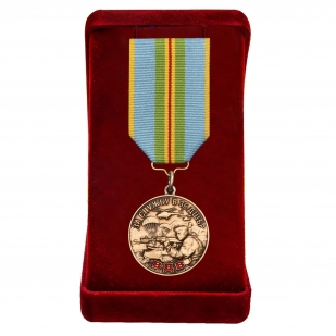Нагрудная медаль За службу в 36 ДШБр ВДВ Казахстана - в футляре