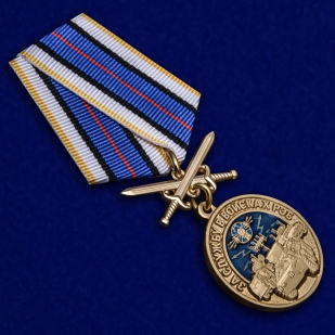 Нагрудная медаль За службу в войсках РЭБ - общий вид
