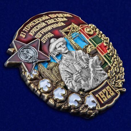 Нагрудный знак 81 Термезский ордена Красной Звезды пограничный отряд - общий вид