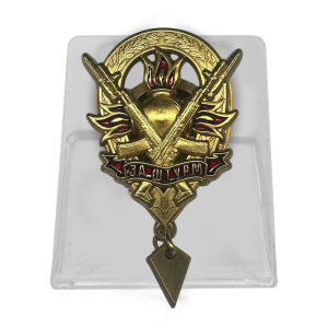 Нагрудный знак "За штурм" на подставке