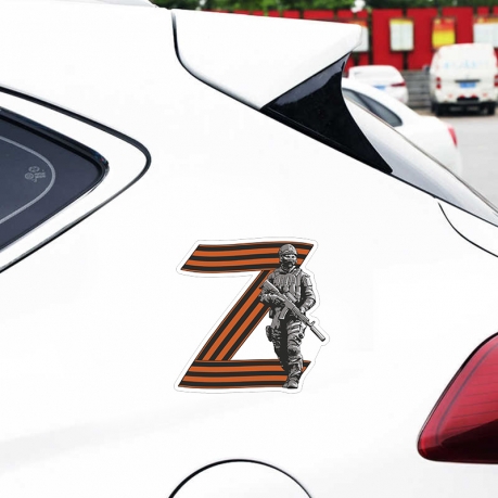 Купить наклейку на машину в виде "Z"