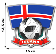 Наклейка "Сборная Исландии"