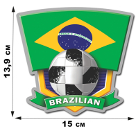 Наклейка сборной Бразилии.