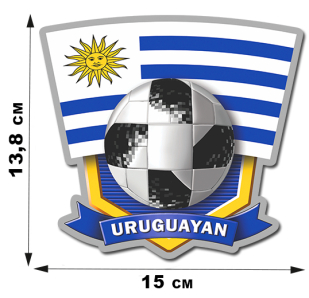Наклейка футбольной команды Уругвая