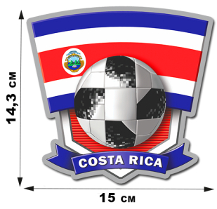 Наклейка сборной команды Коста-Рики.