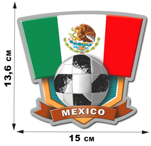 Наклейка сборной Мексики к ЧМ 2018