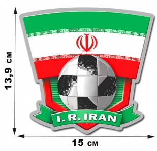 Футбольная наклейка Иран.