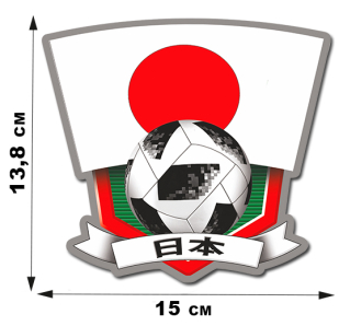 Фанатская наклейка сборной Японии