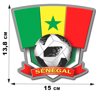 Футбольная наклейка Сенегал.