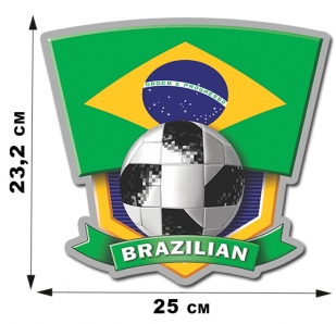 Наклейка Бразилии к ЧМ по футболу 2018