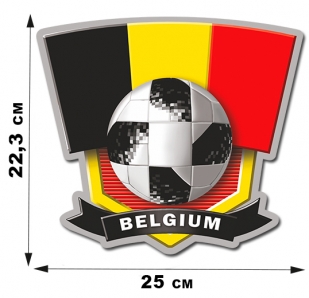 Футбольная наклейка фанатам сборной Belgium
