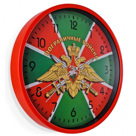 Настенные часы Пограничные войска с гербом