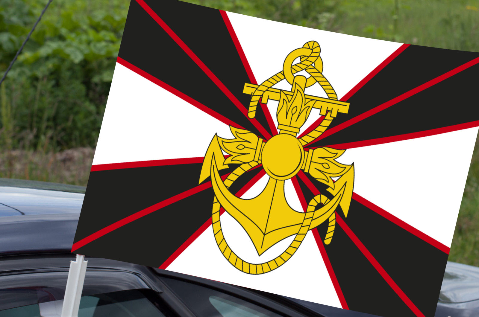 Новый флаг Морских пехотинцев (автомобильный)