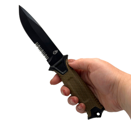 Нож Gerber Strongarm с серрейторной заточкой (Песок)