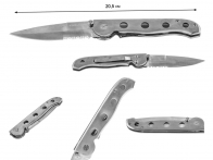 Нож с металлической ручкой Half-Serrated Blade Lock Pocket Knife 205