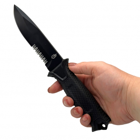Нож с серрейтором Gerber Strongarm (Черный)