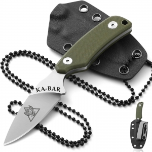 Нож скрытого ношения с фиксированным клинком Ka-Bar TDI D2 (клинок 61 мм, рукоять G10 олива)