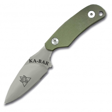 Нож скрытого ношения с фиксированным клинком Ka-Bar TDI D2 (клинок 61 мм, рукоять G10 олива)