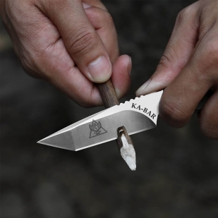 Нож скрытого ношения с фиксированным клинком Ka-Bar TDI D2 Tanto (клинок 83 мм, рукоять G10 олива)