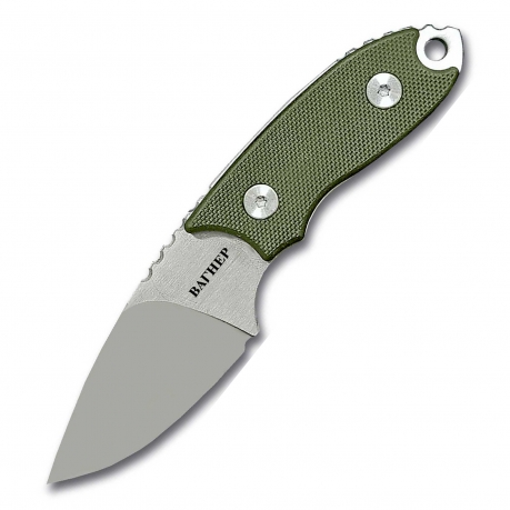 Нож скрытого ношения с фиксированным клинком "Вагнер" D2 (клинок 55 мм, рукоять G10 олива)