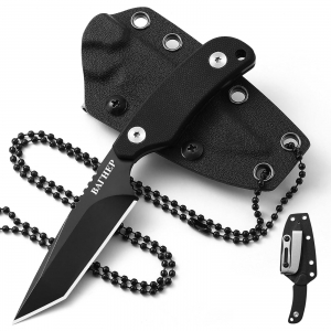 Нож скрытого ношения с фиксированным клинком "Вагнер" D2 Tanto (клинок 83 мм, рукоять G10 черная)