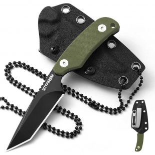 Нож скрытого ношения "Штурмовик" D2 Tanto (клинок 83 мм, рукоять G10 хаки)