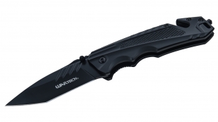 Нож со стеклобоем и стропорезом Wartech PWT215BK (черный)