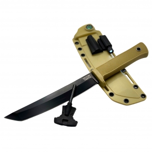 Нож тактический Cold Steel Recon Tanto SK-5 с огнивом, компасом и фонариком на ножнах