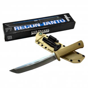 Лот №3688 из 50шт ножей тактического назначения Cold Steel Recon Tanto SK-5 с огнивом, компасом и фонариком на ножнах