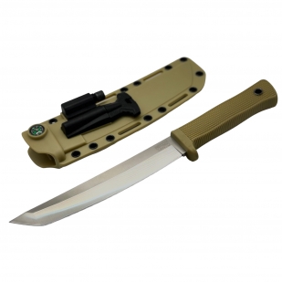 Нож тактического назначения Cold Steel Recon Tanto SK-5 с огнивом, компасом и фонариком на ножнах