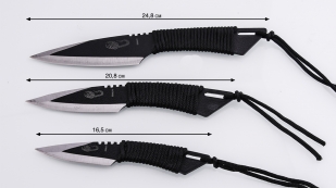 Набор метательных ножей с клеймом на лезвии