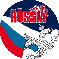 Наклейка RUSSIA «Двуглавый орёл»