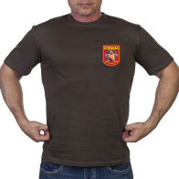 Мужская оливковая футболка с принтом Спецназа Росгвардии