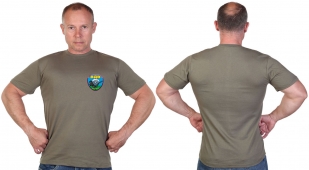 Оливковая футболка с термотрансфером Воздушно-десантных войск