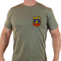 Оливковая мужская футболка "РВСН"