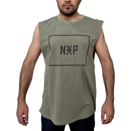 Оливковая майка NXP