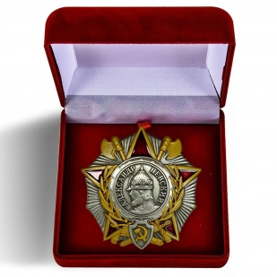 Орден Александра Невского (муляж) в бархатистом футляре