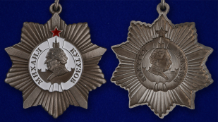 Орден Кутузова II степени (на колодке) - аверс и реверс