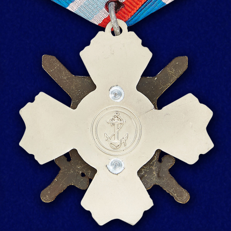 Орден "Морская пехота - 310 лет" в темно-бордовом футляре из бархатистого флока - купить в подарок