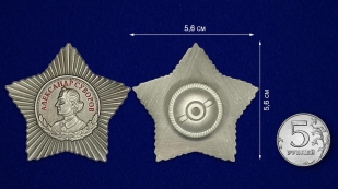 Орден Суворова 3 степени на подставке - сравнительный вид