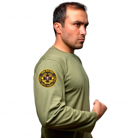 Оригинальная мужская футболка с длинным рукавом с термотрансфером ЧВК Вагнер